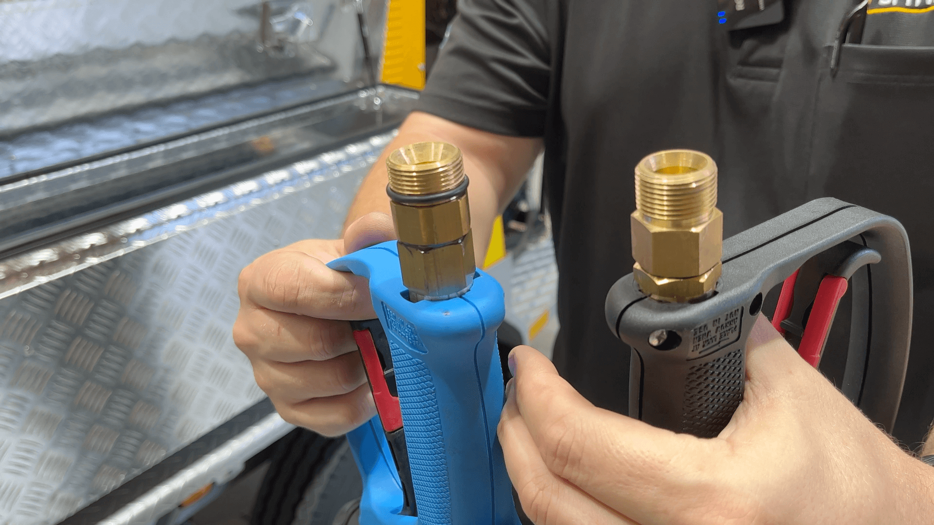 Different hose fittings Different hose fittings